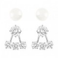 Swarovski Attract Light Round Pierced Earring Jackets